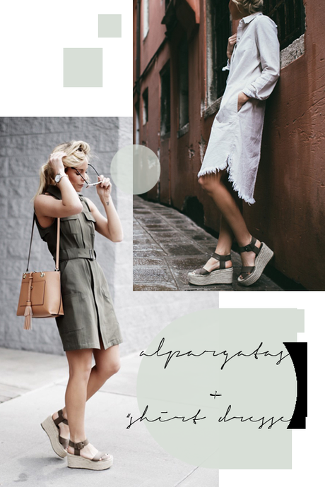 Casual style: 8 outfits de verano con alpargatas safari style, shirt dresses and espadrilles