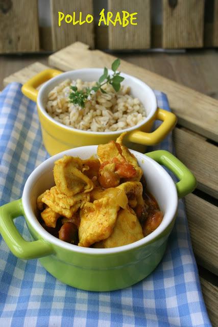 Pollo árabe El Ágora de Ángeles Pechugas de pollo con tomates a la miel