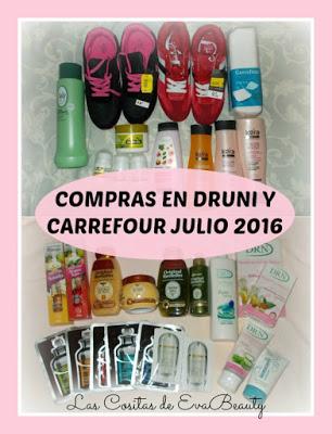 Compras en Druni y Carrefour Julio 2016