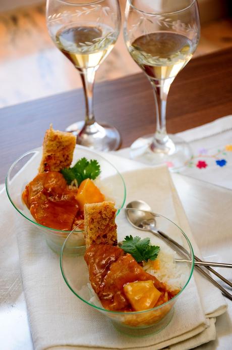 ESCALOPINES CON SALSA DE PIÑA Y ARROZ BASMATI (CON THERMOMIX Y TRADICIONAL) ESCALOPINES CON SALSA DE PIÑA Y ARROZ BASMATI (CON THERMOMIX Y TRADICIONAL)