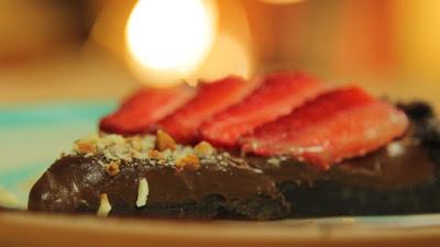 Tarta de Chocolate y Fresas