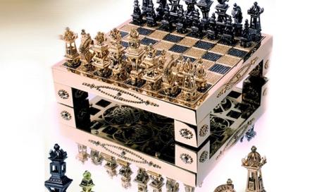 Royal Chess Set, un ajedrez bañado en diamantes y oro