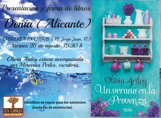 Viernes 26 agosto, presentación en Denia UN VERANO EN LA PROVENZA Viernes 26 agosto, presentación en Denia UN VERANO EN LA PROVENZA