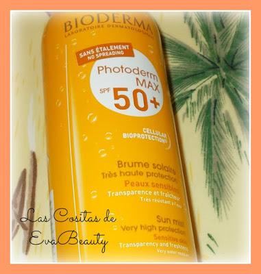 PAQUETE RECIBIDO (2): PHOTODERM MAX SPF50+ BRUMA SOLAR TRANSPARENTE DE BIODERMA