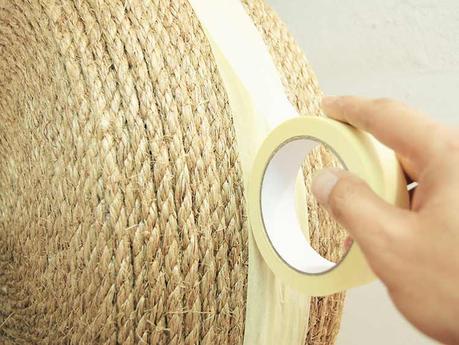 diy: taburete low cost con cuerda de sisal y color turquesa diy: taburete low cost con cuerda de sisal y color turquesa