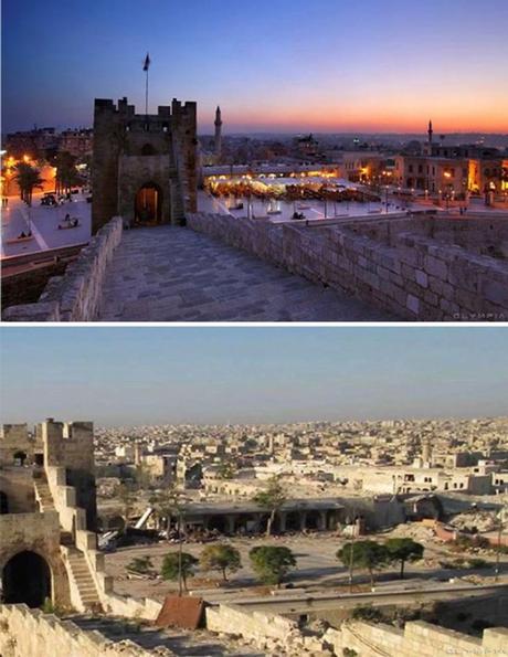 Antes y después de la guerra en Siria