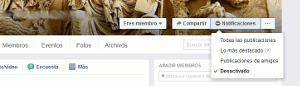 Notificaciones de Grupos Facebook