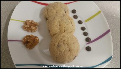 Galletas de chocolate y nueces