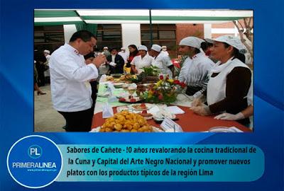 X CONCURSO GASTRONÓMICO SABORES DE CAÑETE 2016...