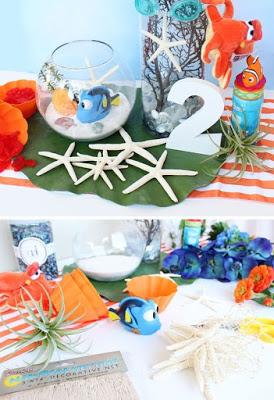 Finding Dory Party Ideas Decor - Buscando a Dory Decoración Fiestas.