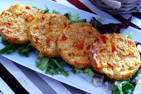 Hamburguesa de coliflor con thermomix y cocinados al horno, una receta de cocina sana y muy fácil de preparar para que los peques coman verdura