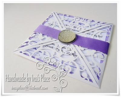 Wedding Invitation - Swirly Flourish Design.