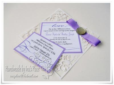 Wedding Invitation - Swirly Flourish Design.