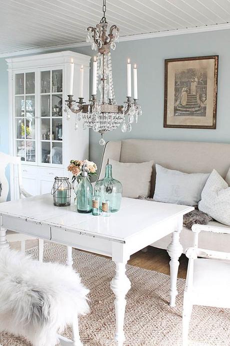 Ideas para decorar con muebles pintados en blanco