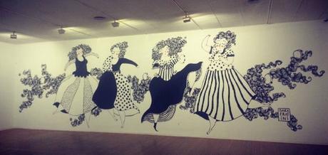 “Una tal Martina y su monstruo”, de Sara Fratini Mural el Casa América (Madrid)