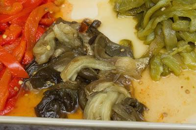 Tosta de escalivada con anchoas Tosta de escalivada con anchoas