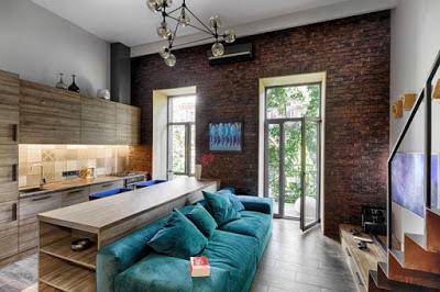 Loft Rustico y Actual en Kiev