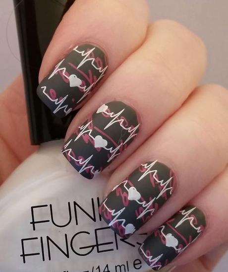 hearth stamping nail art