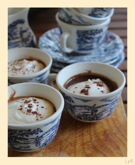 Pudding de chocolate y nubes ... para Desafio en la cocina