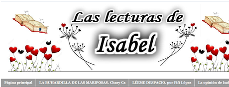 RESEÑA DE ISABEL GARCÍA SIERRA. laslecturasdeisabel.blogspot.com, a mi novela A TRES PASOS DE LUNA.