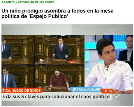 Mi intervención en  Espejo Público de Antena 3