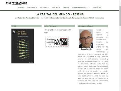 LA CAPITAL DEL MUNDO - GONZALO GARRIDO