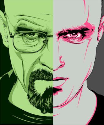 Walter White/Jesse Pinkman from Breaking Bad tomado de: http://craniodsgn.deviantart.com/art/Breaking-Bad-312313101