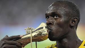 Resultado de imagen de Usain Bolt zapatillas doradas