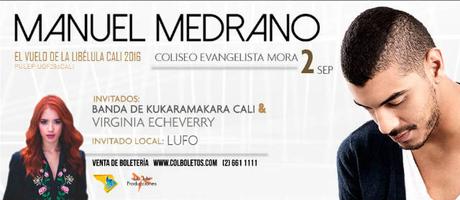 Concierto de Manuel Medrano en Cali septiembre 2016