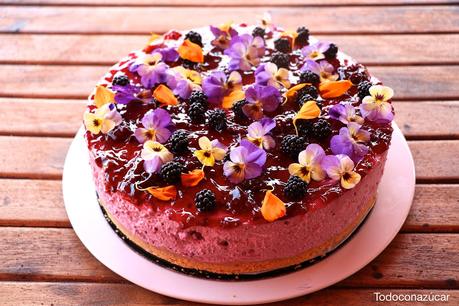 Cheescake de moras silvestres