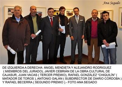 CÓRDOBA: ENTREGADOS LOS PREMIOS DEL XI CERTAMEN NACIONAL DE FOTOGRAFÍA TAURINA MEMORIAL LADISLAO RODRIGUEZ BENÍTEZ