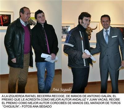CÓRDOBA: ENTREGADOS LOS PREMIOS DEL XI CERTAMEN NACIONAL DE FOTOGRAFÍA TAURINA MEMORIAL LADISLAO RODRIGUEZ BENÍTEZ