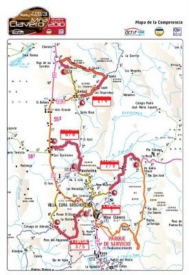 Rally Argentino 2010: Rally de Mina Clavero - Recorrido - Mapa Rally Argentino 2010: Rally de Mina Clavero - Recorrido - Mapa