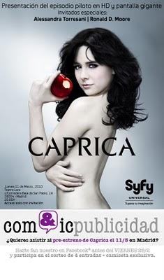 comicpublicidad te invita al pre-estreno de la serie Caprica (SyFy)