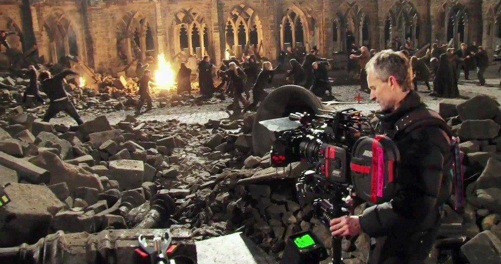 Imagen detrás de cámaras: La Batalla de Hogwarts
