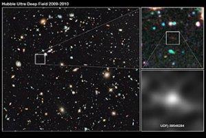 El Hubble encuentra un nuevo candidato a galaxia más lejana hallada nunca