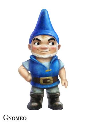 Gnomeo y Julieta, versión enanos de jardín