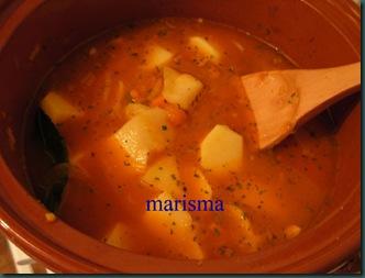 patatas guisadas en barro, con el caldo patatas guisadas en barro, con el caldo