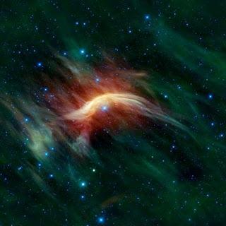 Imagen infrarroja de la estrella Zeta Ophiuchi y su entorno