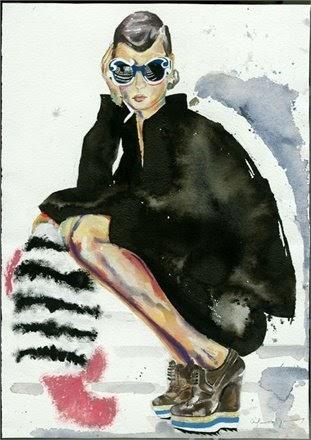 Ilustraciones de moda: Prada eyewear Ilustraciones de moda: Prada eyewear