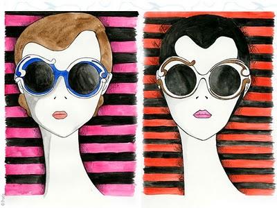 Ilustraciones de moda: Prada eyewear Ilustraciones de moda: Prada eyewear