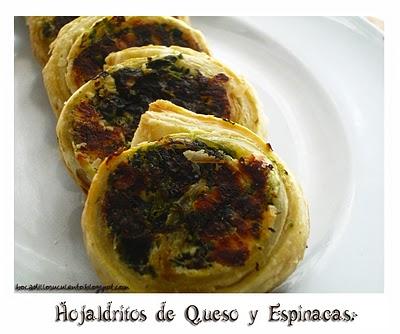 Hojaldritos de Queso y Espinacas.