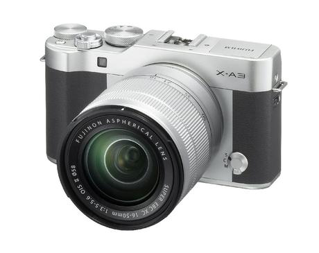 Fuji X A3 Silver 16 50mm Frontleft