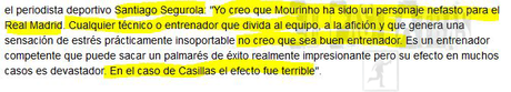 Santiago Segurola en los casos Mourinho/Casillas y Guardiola/Hart