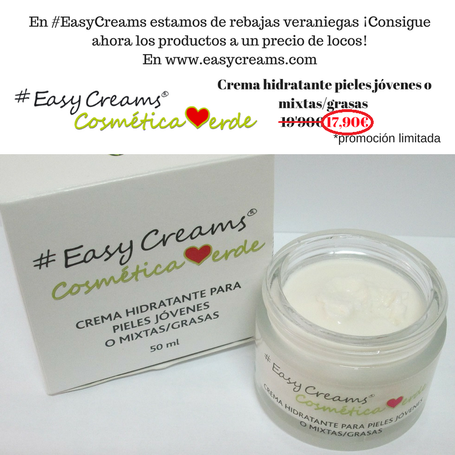 ¡En #EasyCreams estamos de rebajas!