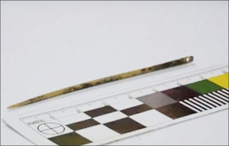 Encuentran la aguja de coser más antigua del mundo