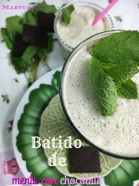 Batido De Menta Con Chocolate Batido De Menta Con Chocolate