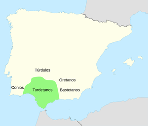 Ruta por el sur-oeste de España – Donde se abren las puertas del mediterráneo Turdetanos mapa
