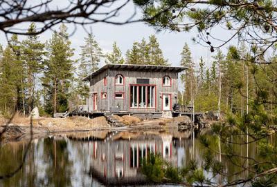 Casa Rutica de Madera en Finlandia