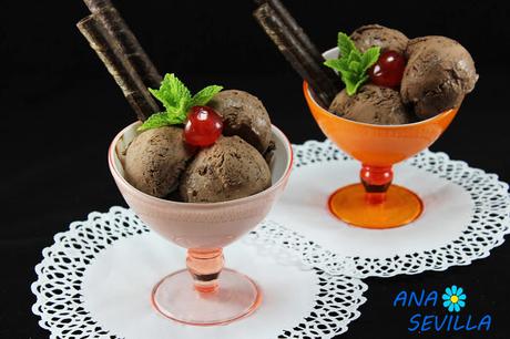 Helado de chocolate express Ana Sevilla con Thermomix